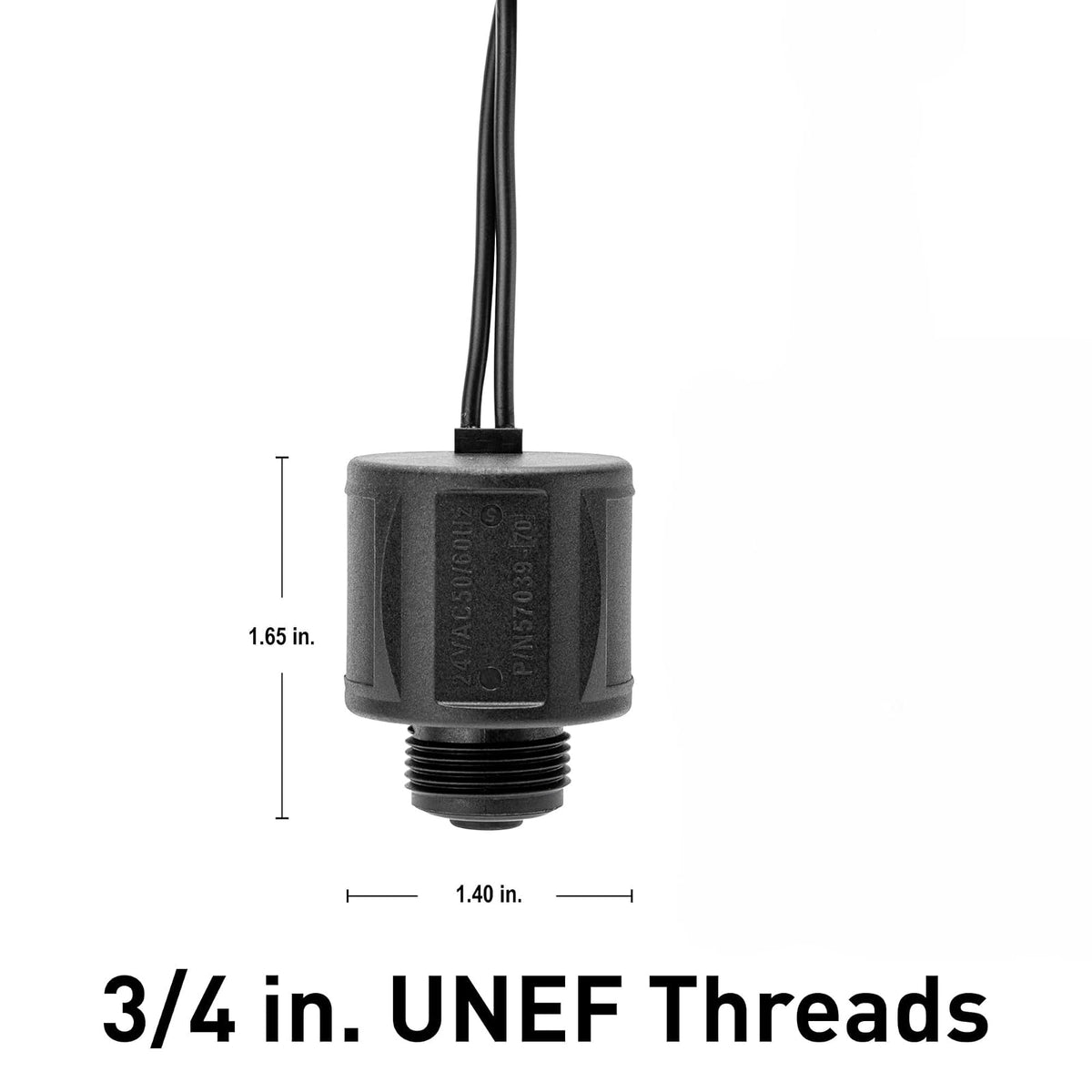Orbit 57241 Solenoide para válvulas de aspersión automáticas y eléctricas, 24 voltios
