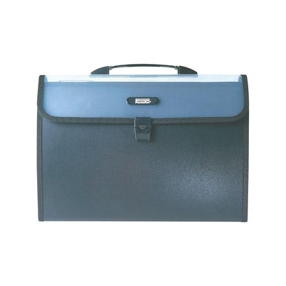 Archivero Pendaflex Expandible Portátil, Carta, Interiores Color, 6 Divisiones, Gancho Para Colgar, Broche, Polipropileno, Pieza, Color Negro, Paquete de 1 (52891)