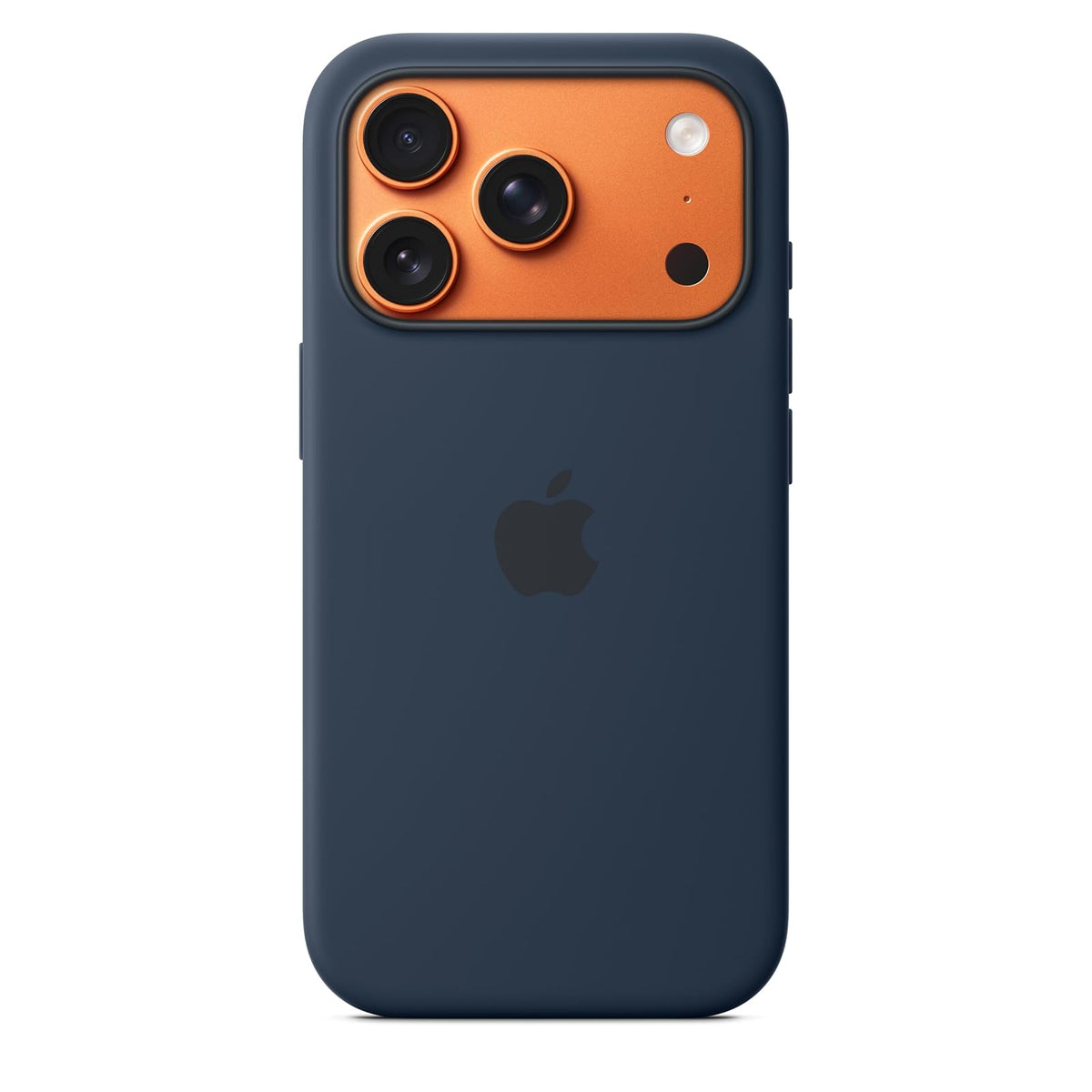Apple Funda de Silicón con MagSafe para iPhone 17 Pro Naranja - Azul medianoche