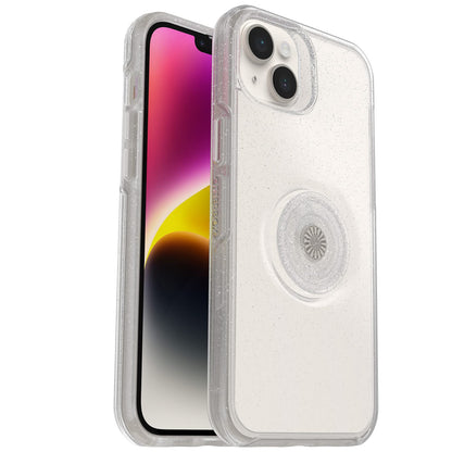 OtterBox OTTER + POP SYMMETRY CLEAR SERIES para iPhone 14 Plus - STARDUST POP (Transparente/Purpurina)