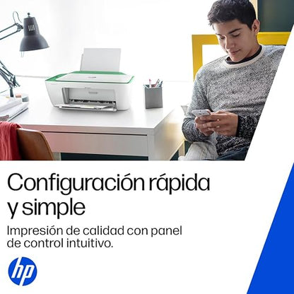 HP Impresora Multifuncional DeskJet Ink Advantage 2375, Color, Impresión, Copiado, Escaneado, Conexión USB (7WQ01A)