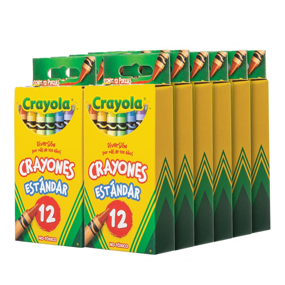 Crayola Pack de 12 Cajas de 12 Crayones Estándar