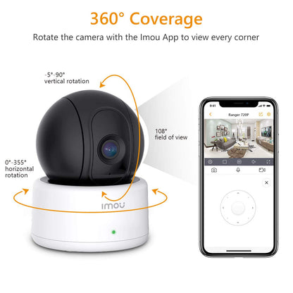 Imou Ranger Camara Wifi Con Rotación Motorizada Para Interiores