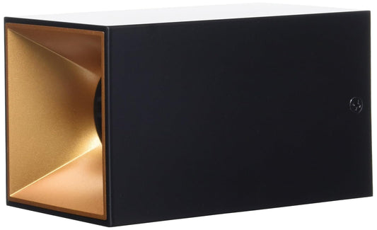 Philco Luminario decorativo Dionysos. Terminado en color negro mate y oro antiguo, base GU10, fácil instalación, uso en interiores, difusor resistente