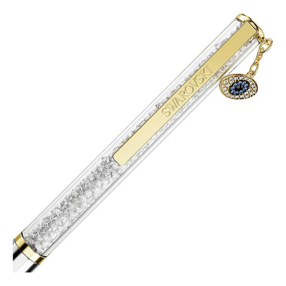 Swarovski Bolígrafo Crystalline Silk, Ojo turco, Tono dorado, Combinación de acabados metálicos