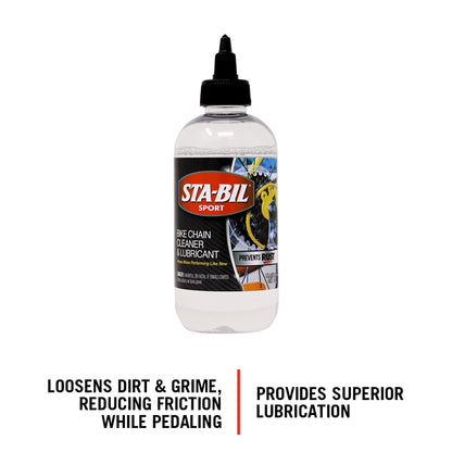 Sta-Bil 22406 Limpiador y Lubricante para Cadenas de Bicicleta 8 oz, Transparente
