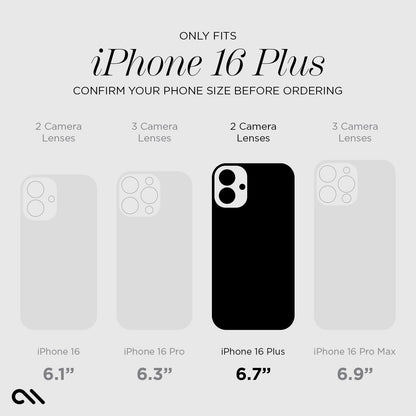 Case-Mate - Funda para iPhone 16 Plus [Compatible con MagSafe] - Funda para teléfono con Purpurina líquida Brillante con protección contra caídas de 12 pies, Cubierta magnética Premium para iPhone 16