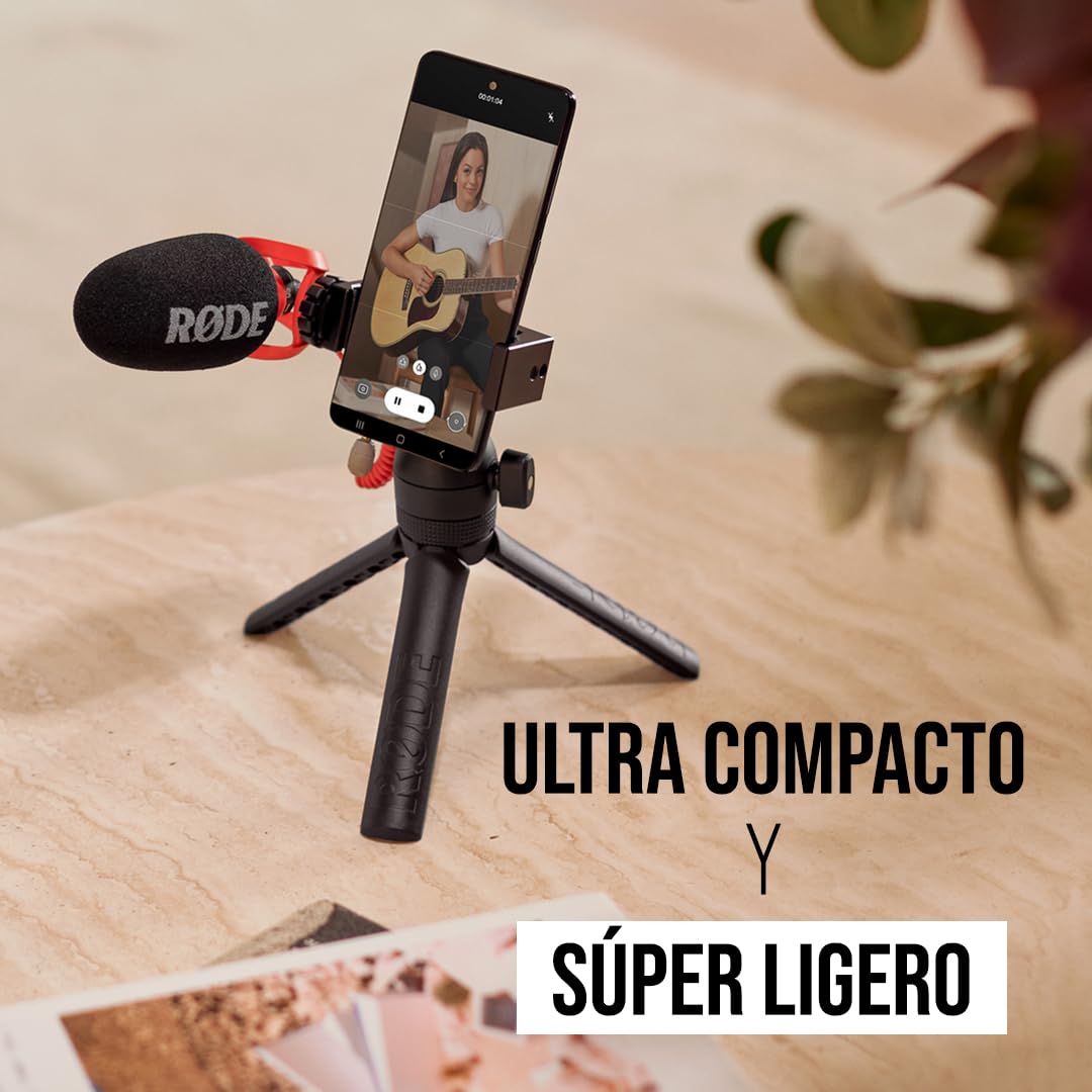 RØDE VideoMicro II Micrófono Shotgun | Compacto Para Cámara y Móvil, 3.5mm TRS, Sin Batería, Montura HELIX y Parabrisas