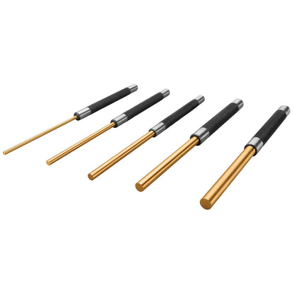 Performance Tool Juego de Punzones para Herramientas de Rendimiento, 5pcs 8" Long Brass Pin Punch