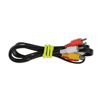 Nite Ize Original Gear Tie, tira retorcida de goma reutilizable, 6" - 2-Pack, Amarillo Neón