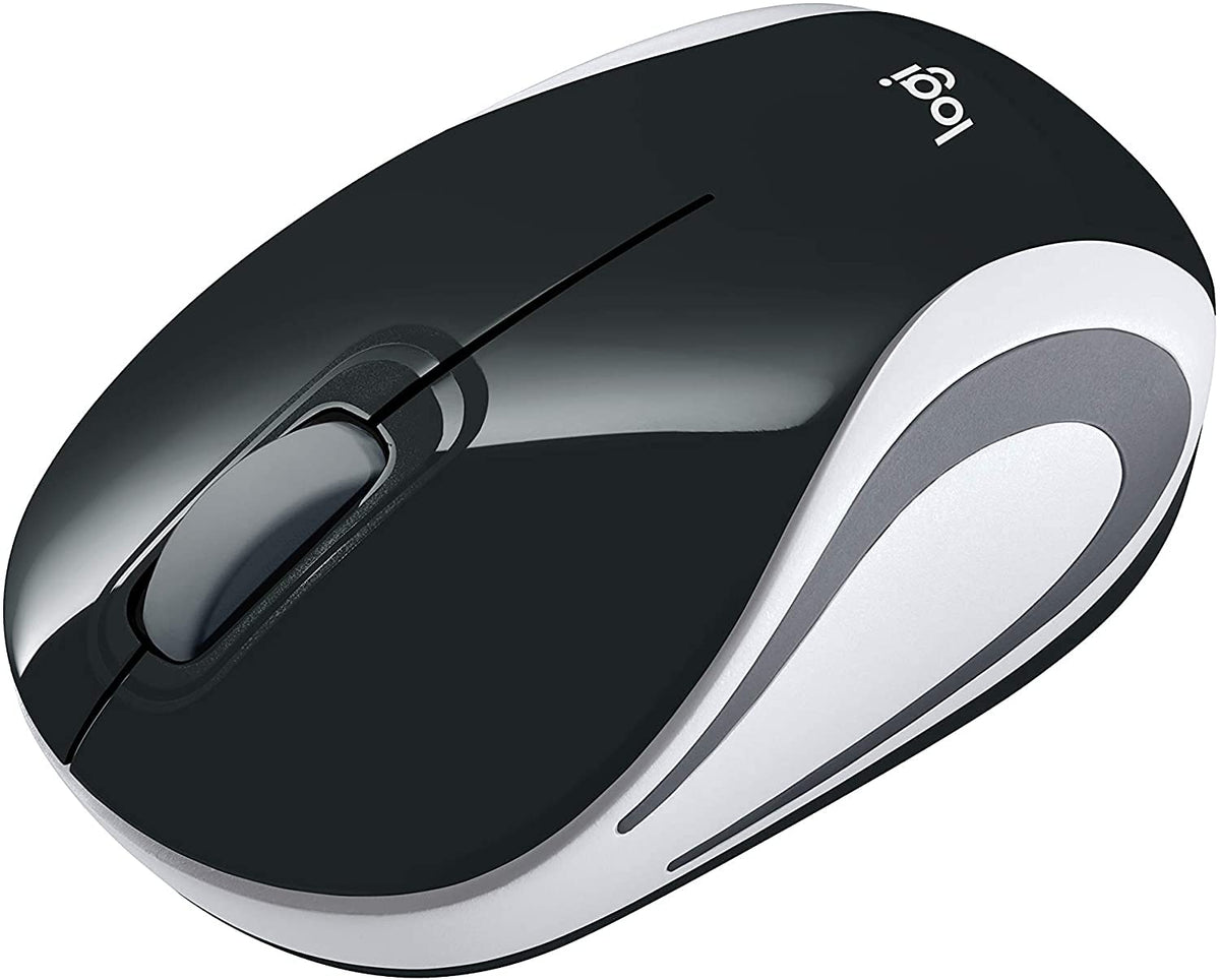 Logitech Mouse M187 y Funda para Laptop de 14", Color Negro/Camuflaje, Mini Mouse, Pack of/Paquete de 1