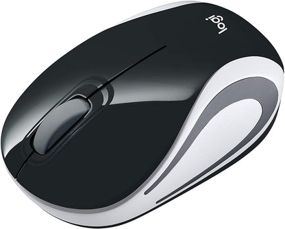 Logitech Mouse M187 y Funda para Laptop de 14", Color Negro/Camuflaje, Mini Mouse, Pack of/Paquete de 1