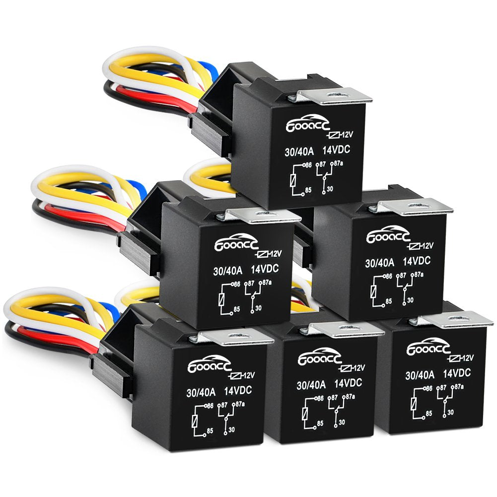 GOOACC Set de Arneses, 5 pines 30/40 A 12 V SPDT