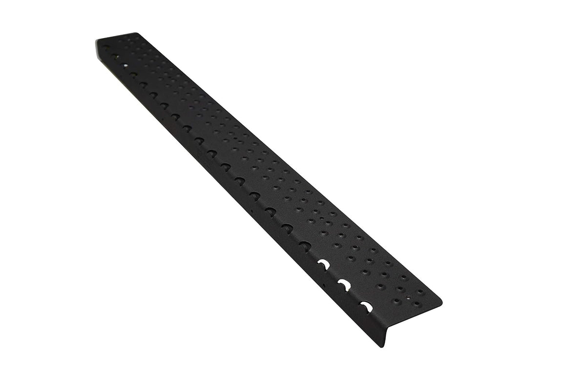 Handi-Treads NSN122730BKB - Escurridor antideslizante de aluminio para escalera, con recubrimiento en polvo, negro, 7 x 76 cm con tornillos de madera a juego, 2.75 x 30 pulgadas