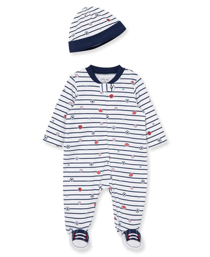 Little Me - Juego de Ropa para bebé de 2 Piezas, 100% algodón, básico para bebé, bebé de bebé de hasta 9 Meses