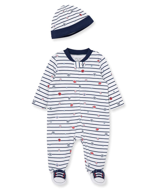 Little Me - Juego de Ropa para bebé de 2 Piezas, 100% algodón, básico para bebé, bebé de bebé de hasta 9 Meses