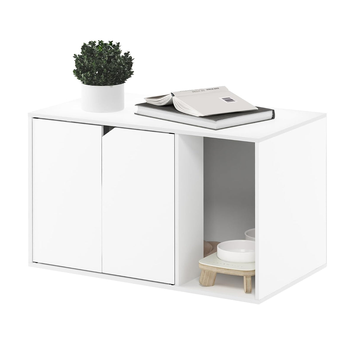 Furinno Peli Caja de Arena, Color Blanco sólido