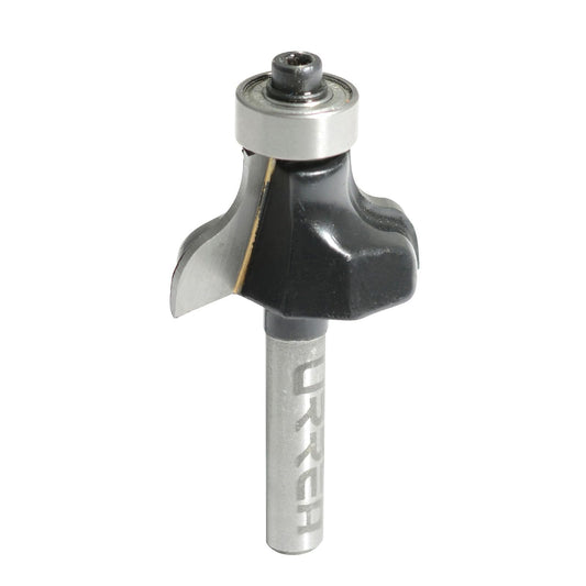 Urrea BR1423 Broca para router de acero pecho de paloma con balero 1-1/8" zanco de 1/4"