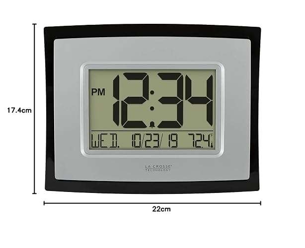 La Crosse Technology WT-8002U Reloj Digital para Pared