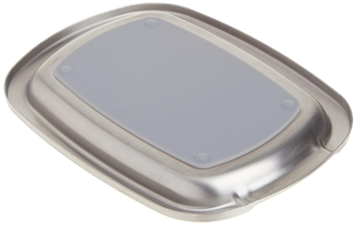 Oxo 13245300 Portacuchara Acero Inox/Silicón, 15 cm, Multicolor