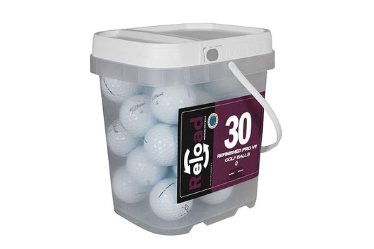 Titleist Reload - Pelotas de Golf recicladas Pro v1 (Paquete de 30) | RELOAD — El fabricante confiable de pelotas de golf reacabadas Titleist Pro V1 & Pro V1x