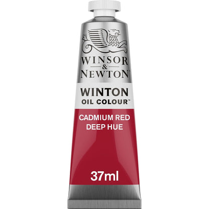 Winsor & Newton Winton Pintura al Óleo, Tubo de 37 ml, Dark Verdigris y Más Colores - Tono rojo profundo cadmio