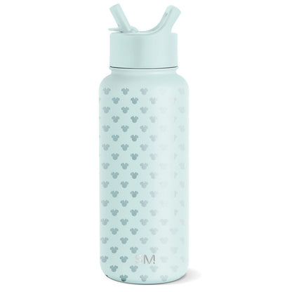Simple Modern Summit Botella de Agua con Tapa de Popote - Novelty - -Disney: Minnie Mouse sobre azul