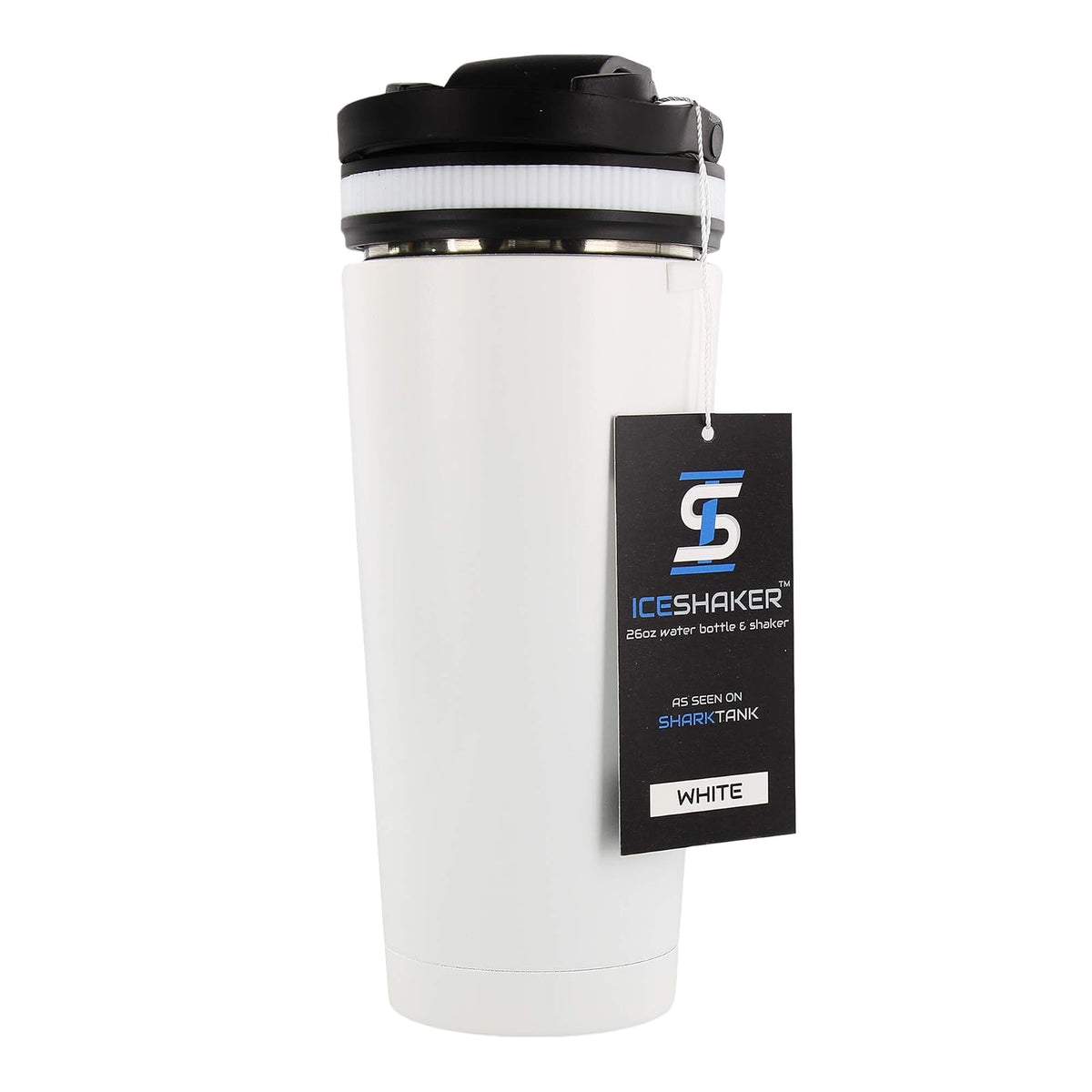 Ice Shaker TERMO SHAKER BLANCO acero inoxidable, marca ICE SHAKER, mantiene tu bebida por más tiempo a la temperatura que deseas