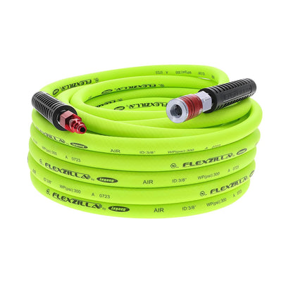 Flexzilla Manguera de Aire Híbrida Ligera para Herramientas Neumáticas - Verde (ZillaGreen) - 50ft - Acoplador y enchufe