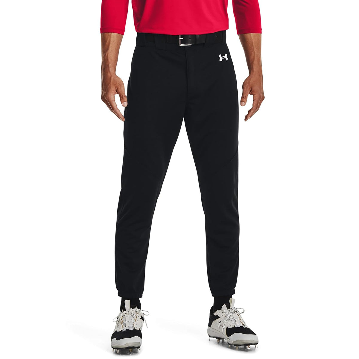 Under Armour Pantalón de Béisbol Utilitario para Hombre - M - (001) Negro - Blanco