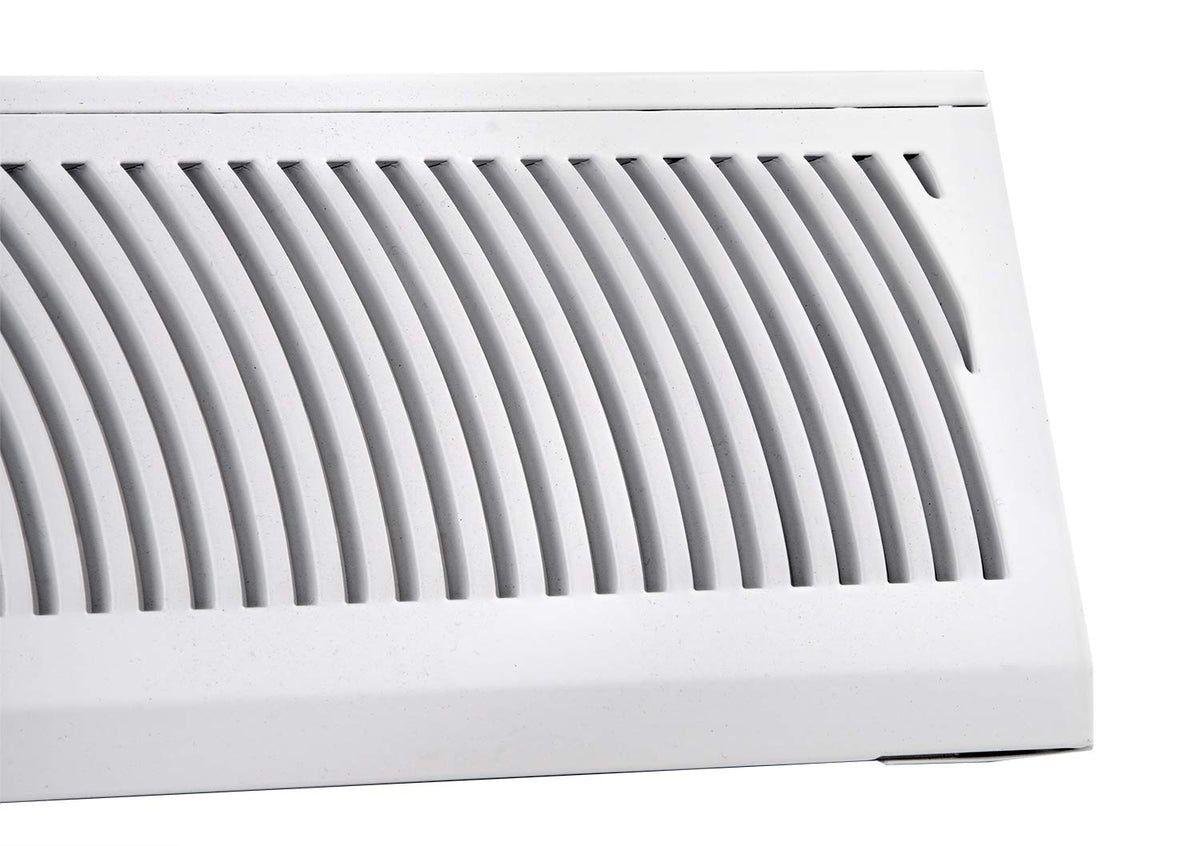 Accord, diseño de Baseboard registro con Sunburst, Classic, 24 pulgadas
