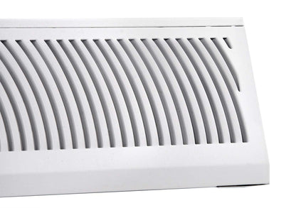 Accord, diseño de Baseboard registro con Sunburst, Classic, 24 pulgadas