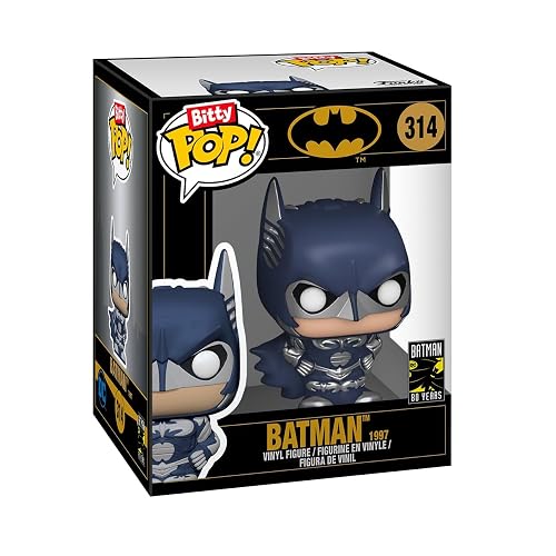 Funko Bitty Pop! Batman 85th Anniversary: Mini Collectible Toys 4-Pack - Mr. Freeze™ - Batman™ & Robin, Batman™ - 1997, The Penguin™ - Batman™ Returns, & Mystery Chase Figure (Styles May Vary)