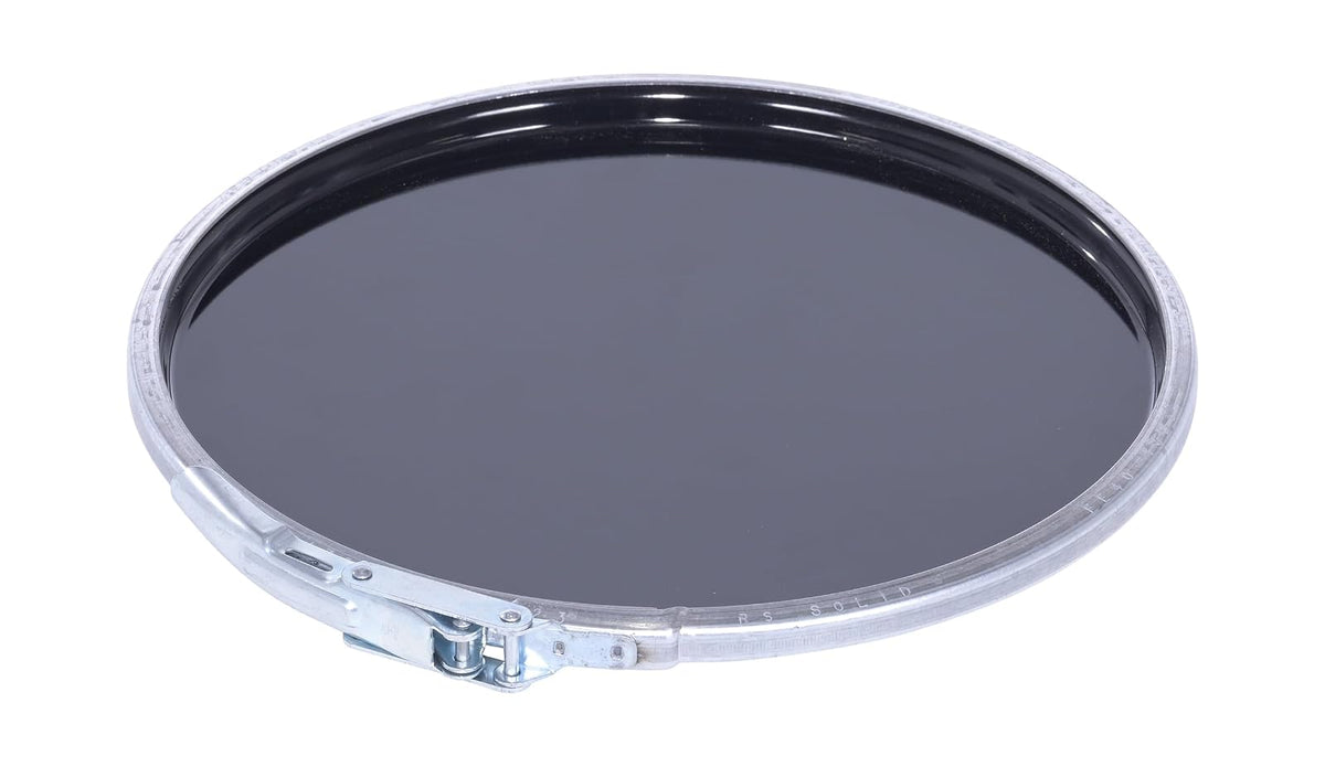 Vestil LID-STL-LL Steel Lever Lock Pail Lid, for 5 gallon, Black