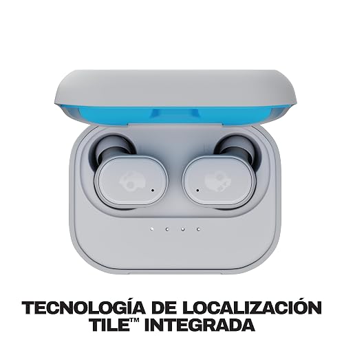 Skullcandy Audífonos Grind In-Ear Inalámbricos, 40 Horas de batería, Skull-iQ, Habilitados para Alexa, Micrófono, Compatibles con iPhone Android y Dispositivos Bluetooth, Gris