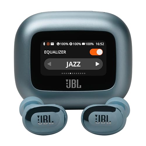 JBL Live Buds 3 Audífonos Inalámbricos NC Bluetooth, Drivers de 10mm, Reproducción 40 Horas, Pantalla Táctil - Azul