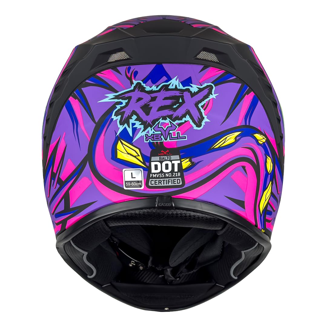 XBULL Casco BALTO Rex Morado S