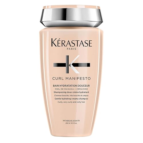 Kérastase Curl Manifesto Bain Hydratation Douceur, Shampoo para Cabello Rizado, con Miel de Manuka y Ceramida, 250 ml