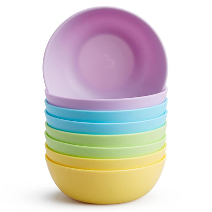 Munchkin 8 Piece Multi Toddler Bowl