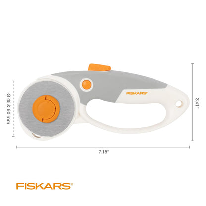 Fiskars Easy Change DuoLoop - Cortador rotativo (45 mm/60 mm)