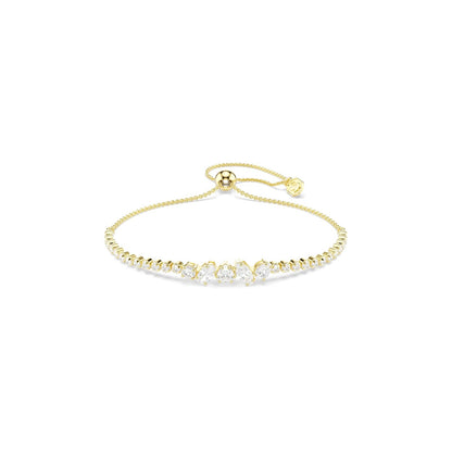 Pulsera Mesmera, Tallas mixtas, Blanca, Acabado en oro de 18 quilates