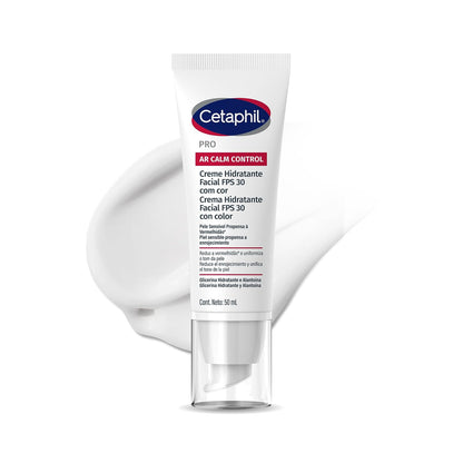 Cetaphil Pro AR Calm Control Crema Facial Noche Piel Enrojecimiento 50 ml | Hidrata hasta 24 h, ayuda a reducir rojez, comezón e irritación y restaura barrera cutánea con ceramida NP y niacinamida B3+.