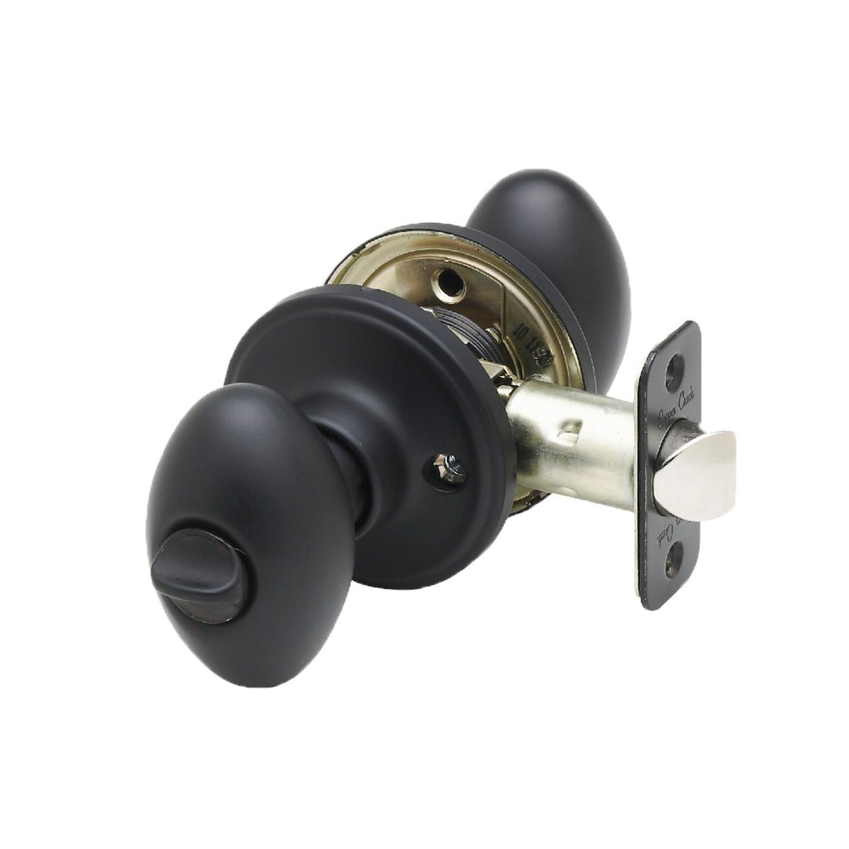 Copper Creek EK2020BC Pomo de Puerta Forma de Huevo - Privacidad - Negro