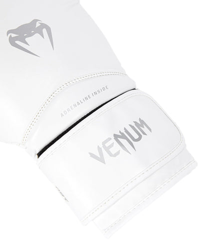 Venum - Guantes de boxeo Contender 1.5, 454 g (16 oz), blanco y plateado