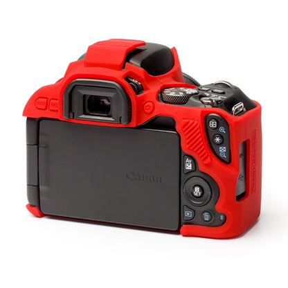 EasyCover Funda Protectora para Cámara Fotográfica Canon 200D/SL2 y 250D/SL3, Color Rojo