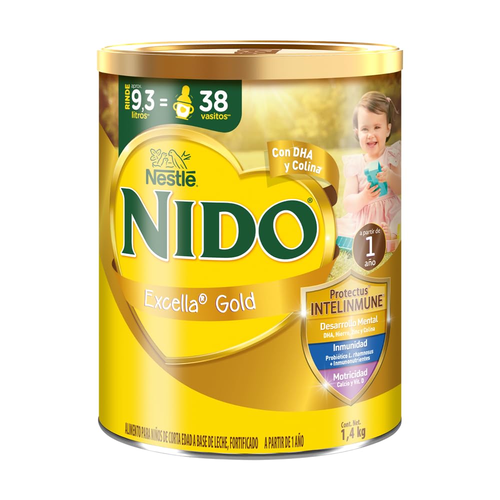 Nido Excella Gold 1+ Alimento Para Niños de Corta Edad Lata de 1.4 kg