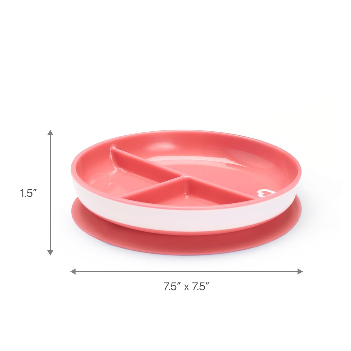 Munchkin Stay Put Platos De Succión Dividida Para Niños Pequeños, Azul/Verde