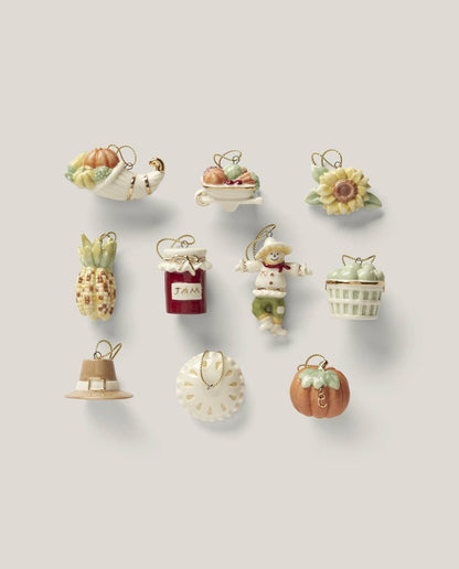 Lenox 879308 Autumn Favorites - Juego de Adornos de 10 Piezas