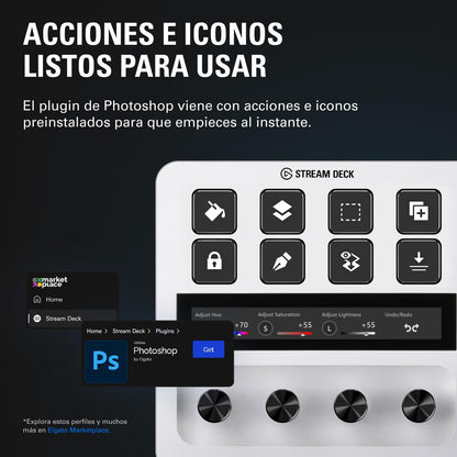 Elgato Stream Deck + White, mezclador y controlador
