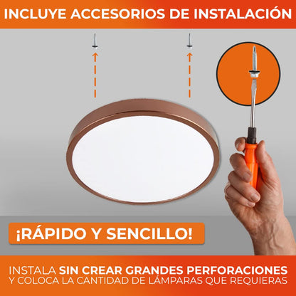 Tecnolite - Lámpara de interior LED para sobreponer, 16 W, Luz suave cálida